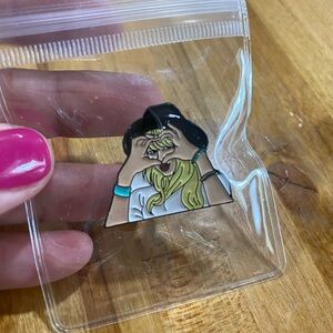Taylor Swift Enamel Pin with Black and Blonde Accents